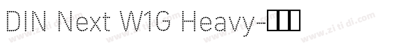 DIN Next W1G Heavy字体转换